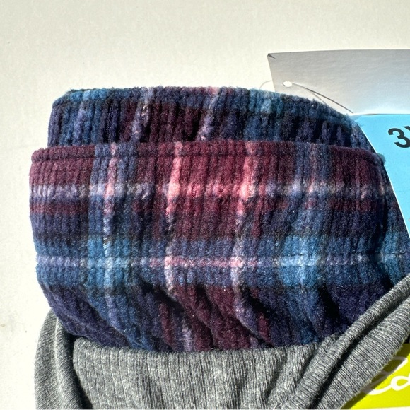 Eddie Bauer Ladies 3 Pc. Sleep Set Waffle Fleece RED PLAID 3XL - Picture 6 of 8